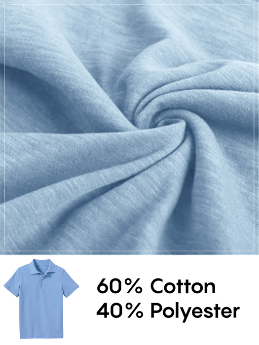 10-Pack School Uniform Tagless Polo Tshirt for Little Boys & Big Boys